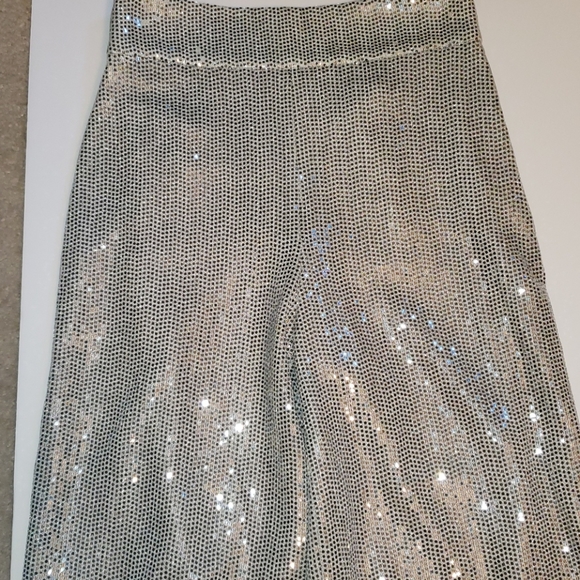 Zara sequined silver pants XS - Picture 5 of 8